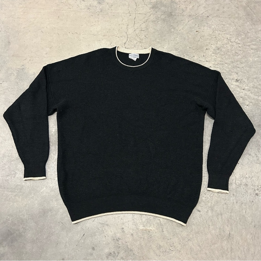 Made in Scotland Classic Black Crewneck Sweater